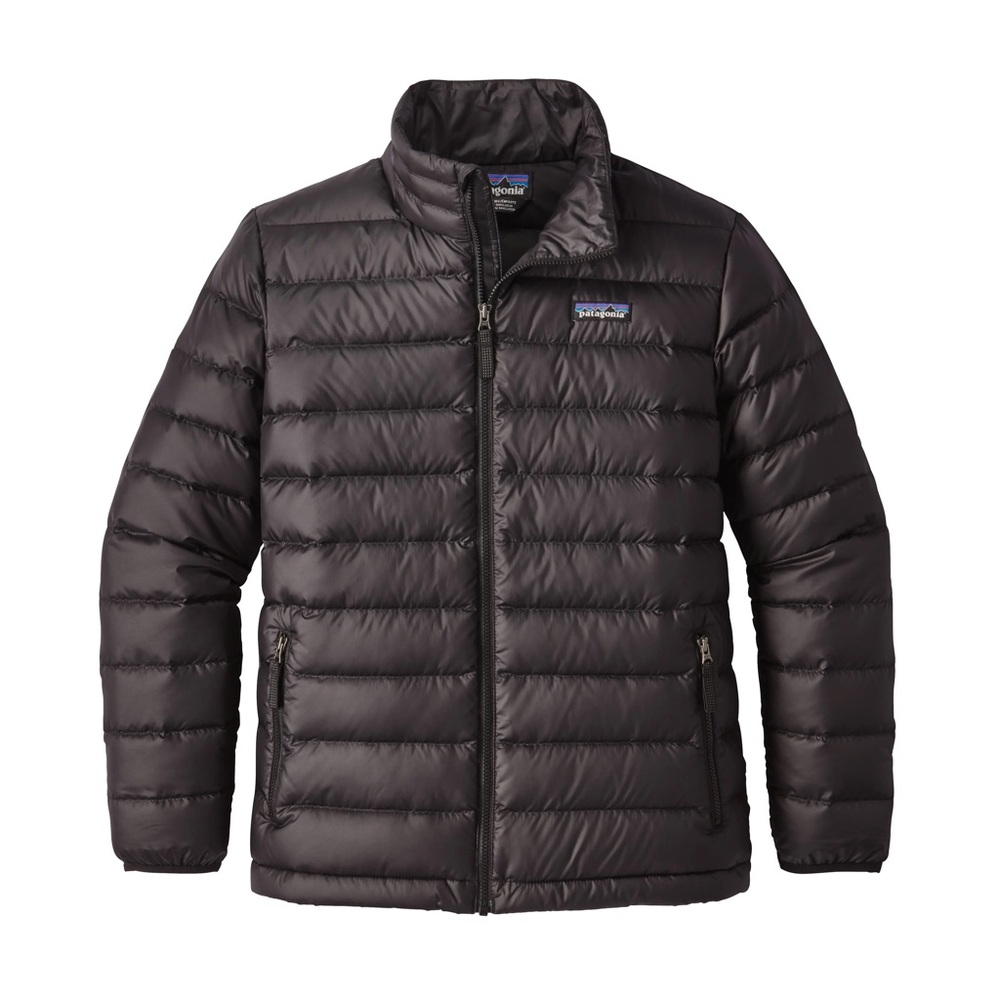 Patagonia Boys’ Down Sweater Jacket – Black | Size Medium (10)